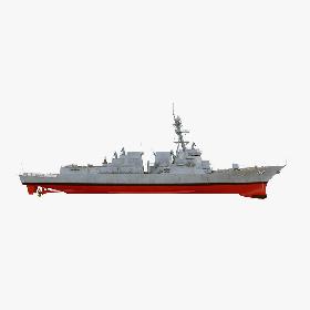 3D model USS Paul Ignatius LOD4